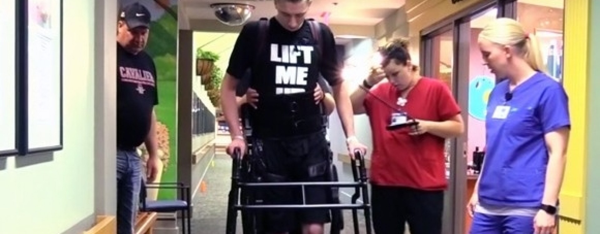 Technology and innovative therapies help 6-foot-6-inch-tall teen recover from spinal cord injury